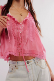 Sexy Hollow Out Ruffle V Neck Tops(5 Colors)