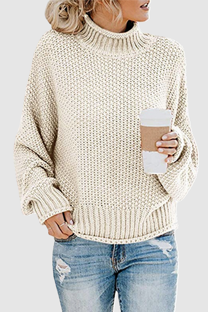 Casual Solid Patchwork Turtleneck Sweaters(11 Colors) – Bohonini