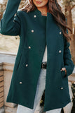 Casual Solid Buckle Square Collar Outerwear(3 Colors)