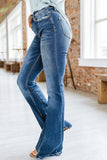 Jeans casual patchwork make old boot cut jeans