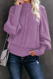 Casual Solid Solid Color Half A Turtleneck Tops